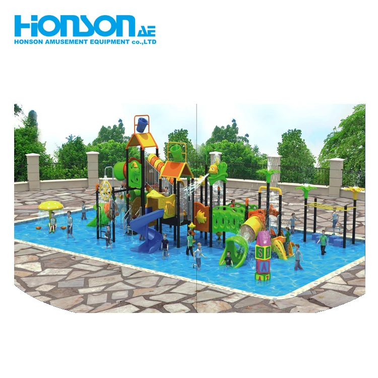 Swimming Pool Playground seesaw swing  water park slides for sale