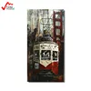 Cable Car Handmade 3D Metal Wall Art Painting for Home office Bar Hotel Decor