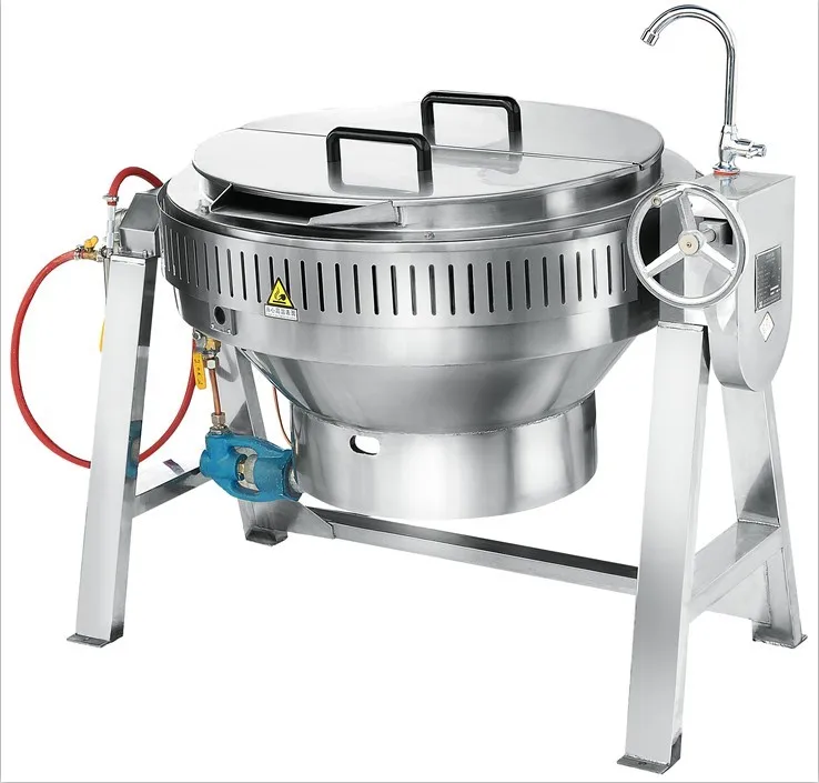 Stainless Steel Electric/ Steam Jacketed Cooking Kettle With Agitator