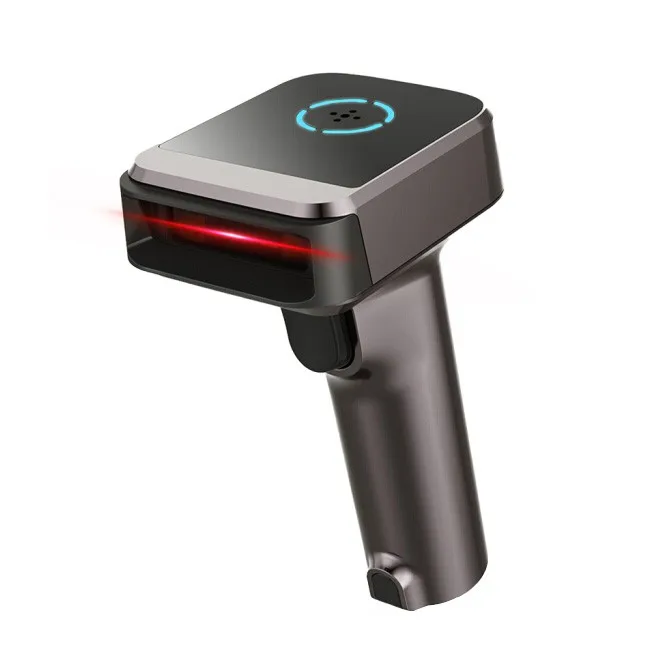 Scanner De Code À Barres À Longue Portée 2d Lecteur De Code Sans Fil Pos Qr Scanner D'inventaire