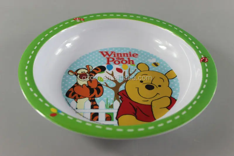 100% melamine soup dinner plate for child