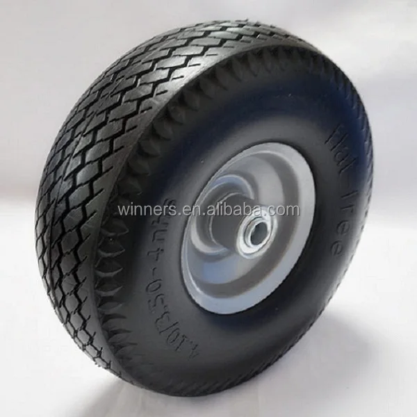Flat Free Wheel Barrow Tires 4.10/3.504 Buy Flatfree Turf Tire And