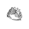 Latest Real Jewelry Vintage Silver Butterfly Design Jewelry Ring