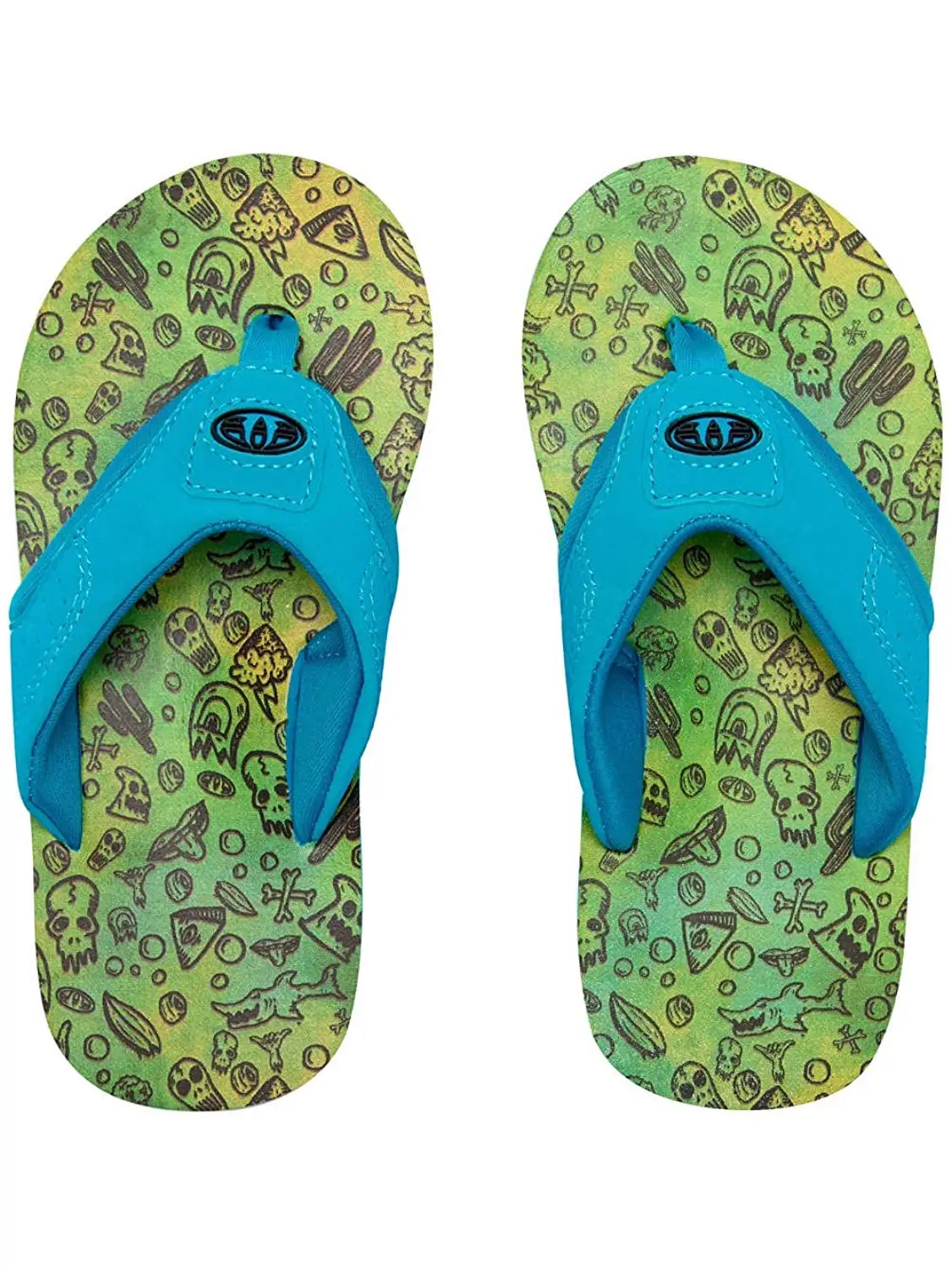 boys animal flip flops