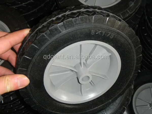 Qingdao manufacturer solid rubber wheel 8x2 inch