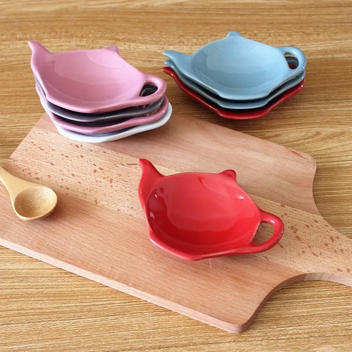 Wholesale Teapot Shaped Ceramic Tea Bag Holder Buy Tea Bag Holder