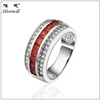 Silverwill ruby multi square gemstone 925 sterling silver rings indian designs index finger ring for women
