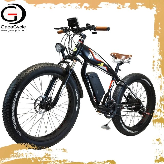 gaea ebike frame full suspension fatbike electric beach cruiser