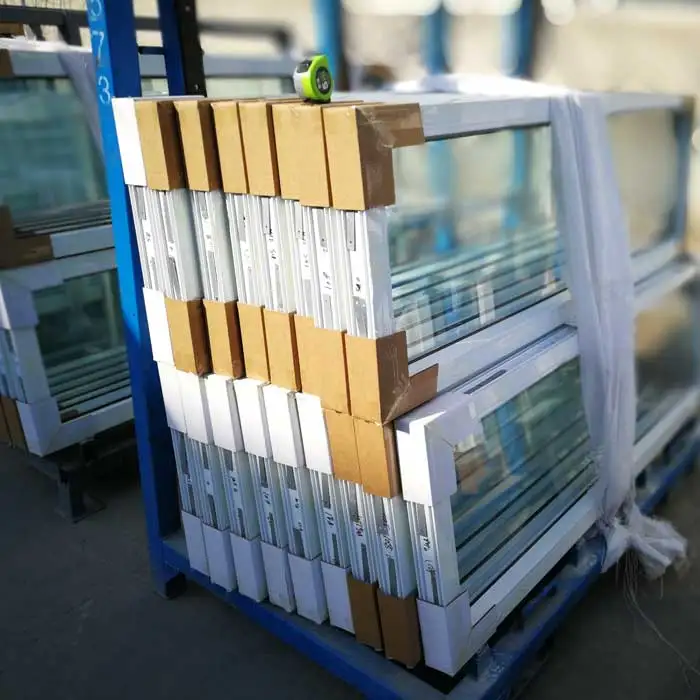 Fire Resistance uPVC Vinyl Double Glazed Swing Casement Windows