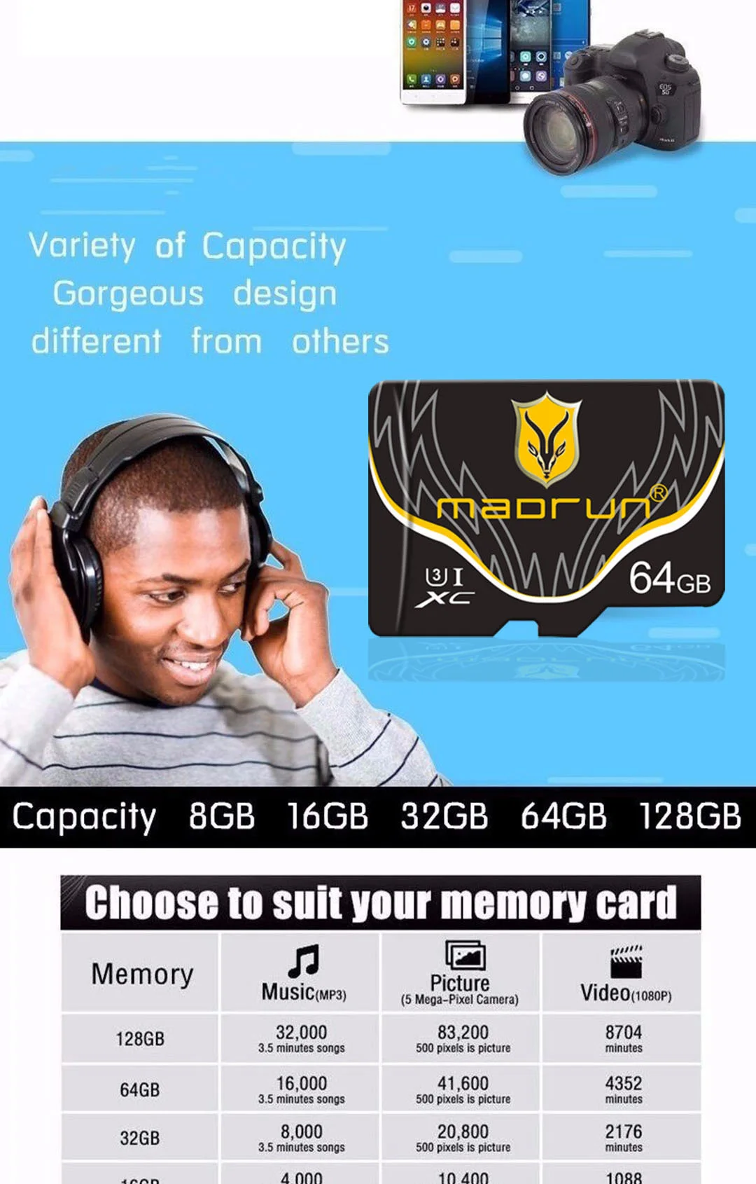 OEM Brand Memory Card Custom Logo Full HD 1080p Car Action Camera DVR Video Recorder Memory Card Class 10 U3 SD Micro TF Card - ANKUX.COM