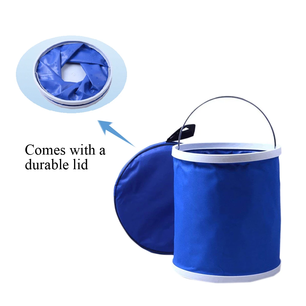 Collapsible Camping Wash Basin Bucket Foldable Car Wash Bucket With