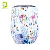 Stainless steel Colorful Pattern Egg Wine Cups