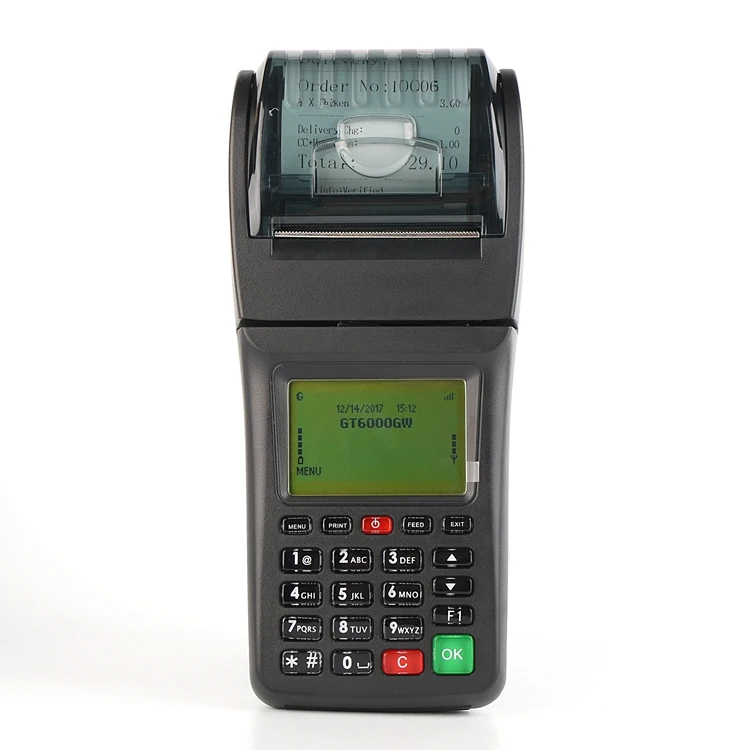 All in One POS Solution for Food Takeaway Orders , 3G GPRS /WIFI Billing machine with Thermal Printer