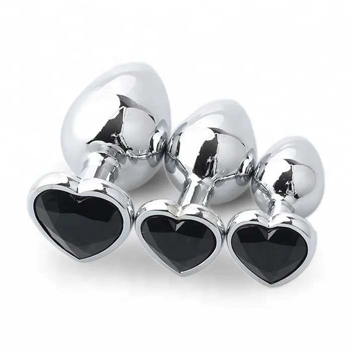 Fast Selling Aluminium Alloy Heart Couples Anal Sex Anal Plug Big Butt Wholesale Price Buy