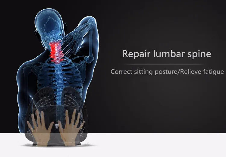 Doublewing Design Antispondylodynia Car Seat Office Chair Lumbar Back Support Massage Cushion