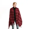 Fashion Long Shawl Scarves With Tassels Pashmina Wholesale Winter Warm Large Plaid Cashmere Scarf Women