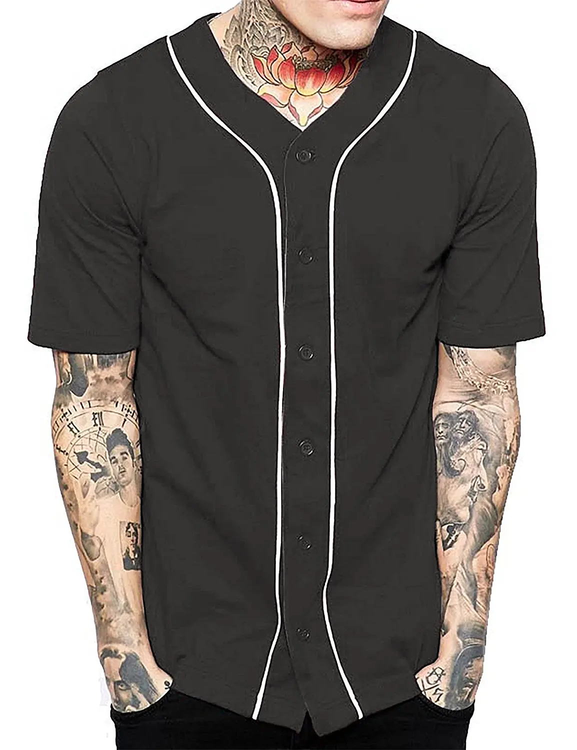 mens baseball style shirts
