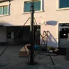 8m hand winch manual extended antenna telescopic mast