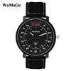 hot relojes hombre man watch Business leather strap top womage brand luxury army big round dial fashion quartz military watch