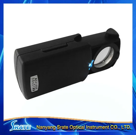 Mg21008 30x 21mm Pulltype Jewelry Magnifier With Led Light Source