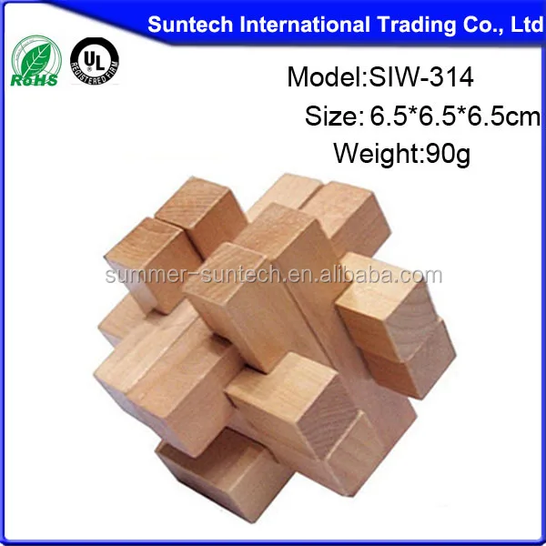 rompecabezas de madera 3d 12 piezas