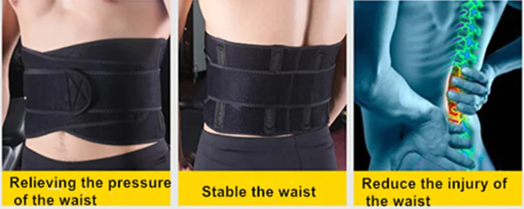 Customized Neoprene Waist Trimmer High Elastic Lower Back Support for Sports