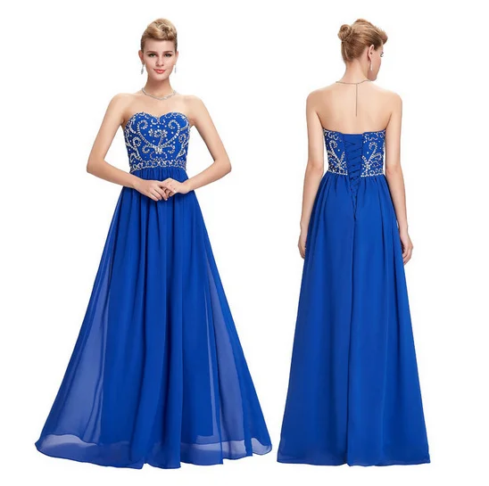 Hot Sale Wedding Dress Bridal Gown Elegant Blue Wedding Dress For ...