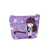 Wholesale creative painting next door girl PU purse cartoon pu wallet short pu cute cartoon coin purse