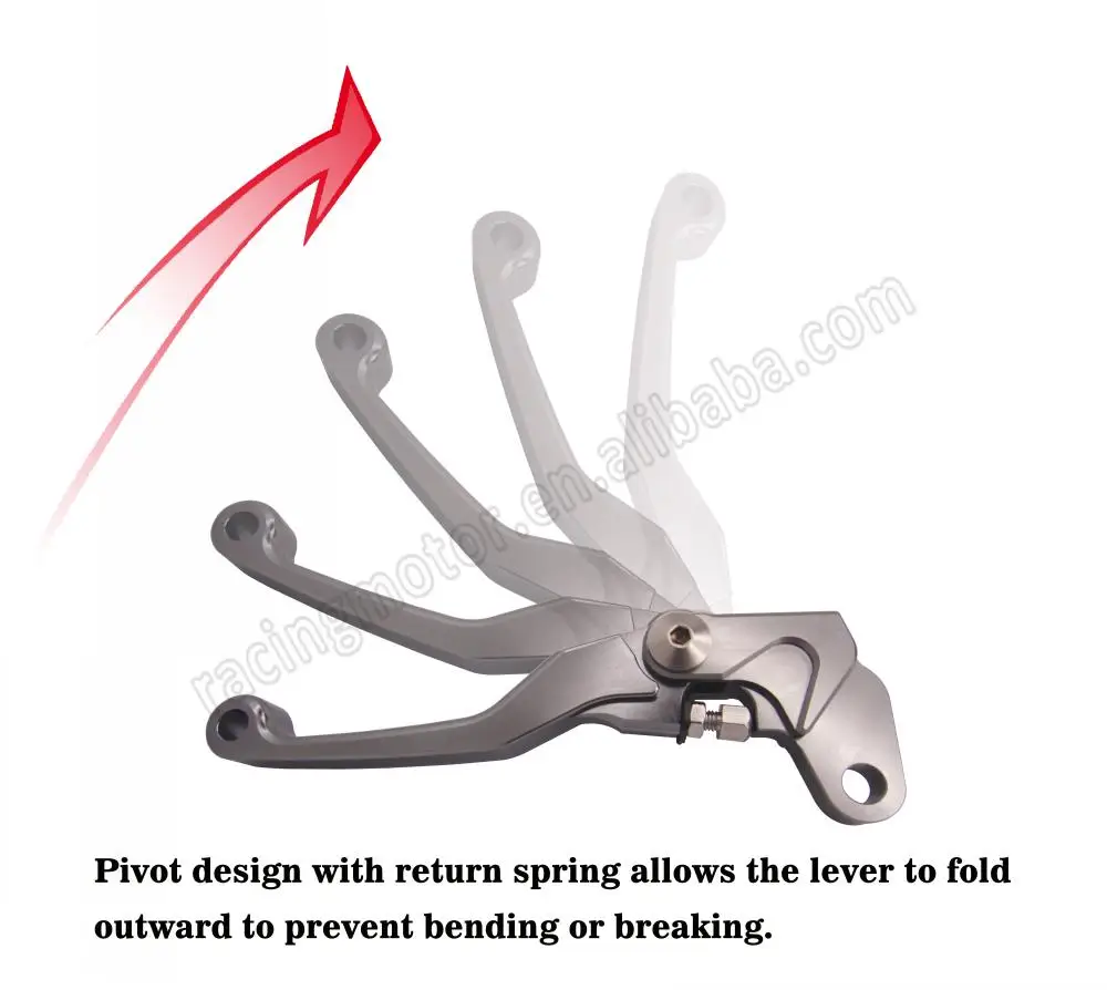 pivoting brake clutch levers for dirt bikes 003