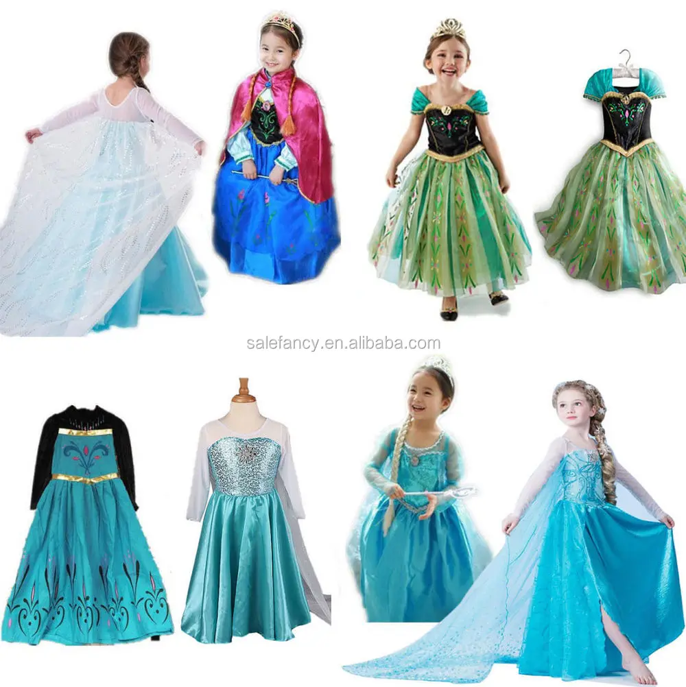 Frozen Elsa Dress Wholesale Baby 1 Year Old Party Dress Qkc2246 Buy