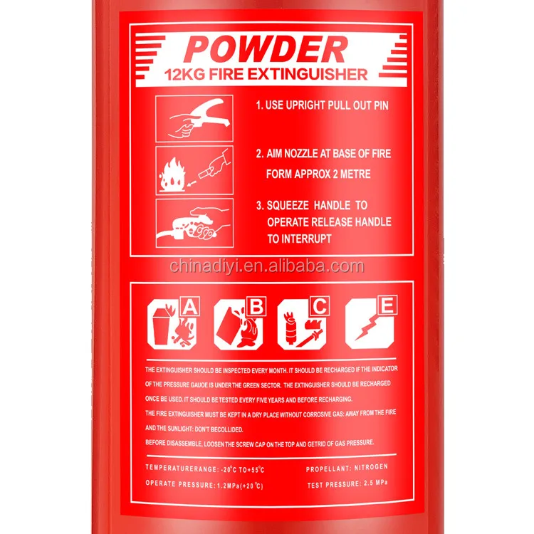 Portable 4kg Abc/bc Dry Chemical Powder Fire Extinguisher Howdy With A ...