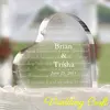 Heart Shape Silvery Acrylic Invitation Set For Wedding Place Setting