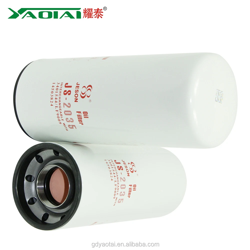 Hot Sale Car Machine Oil Filter Cross Reference 14503824 3401544 Lf9009 ...