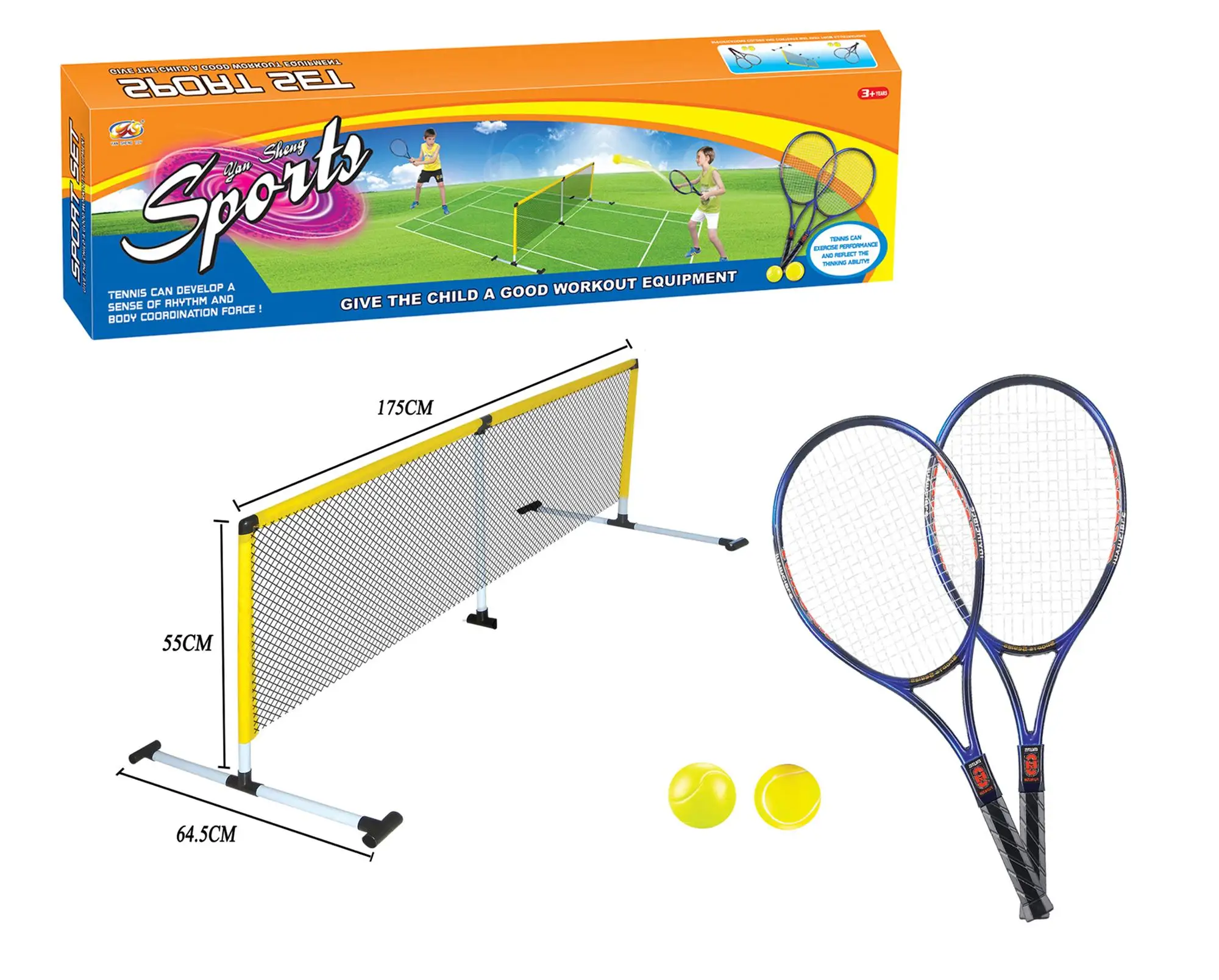 Kids Tennis Racquet Set Funny Tennis Racket with Balls for Outdoor Training