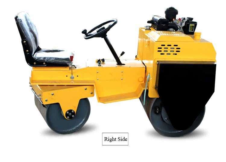 sit on vibrator rubber tire road roller for sale