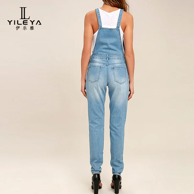 Factory New Design One Piece Trousers Jeans Denim Jumpsuit Women Suppliers From China