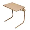 Adjustable Folding TV Tray Table With Cup Holder