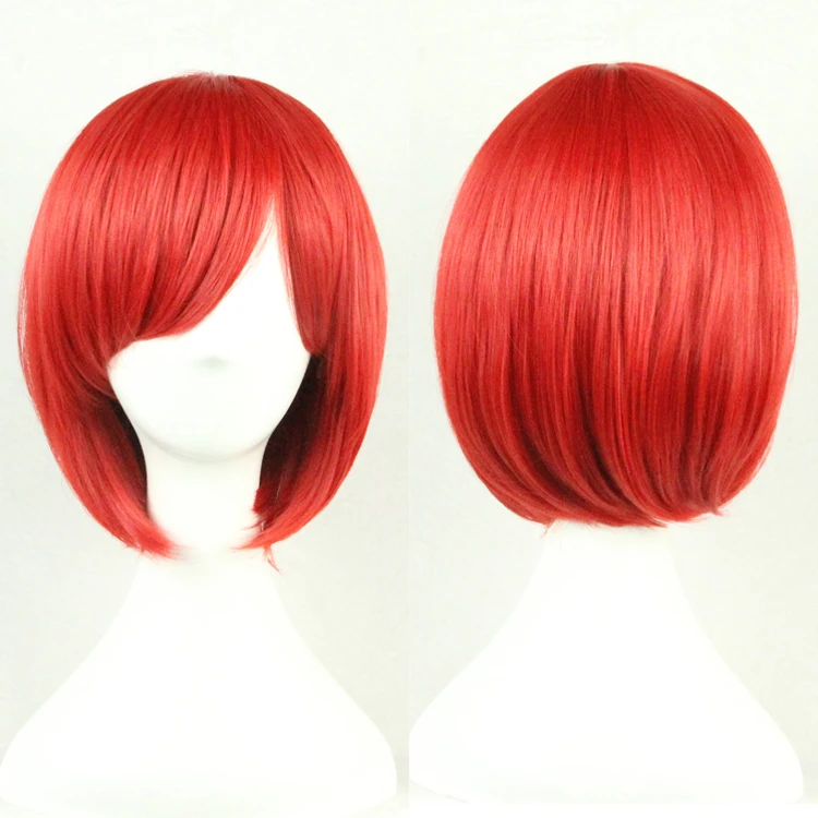 Professional Hatsune Miku Cosplay Wig Long Red Cosplay Wig With Ce