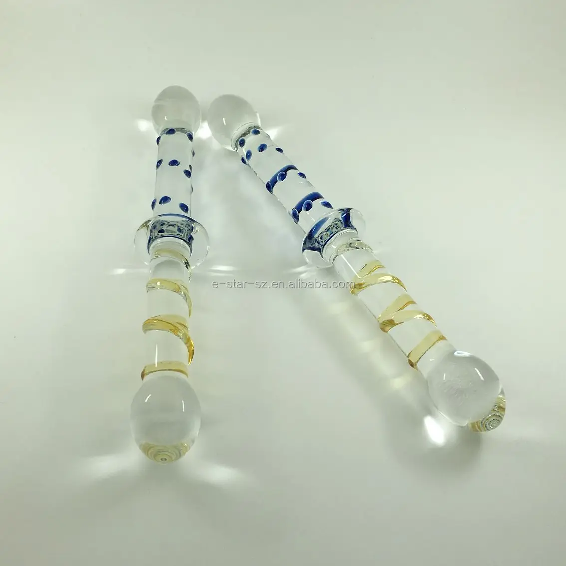 Colorful Glass Dildo Double Head Glass Dil