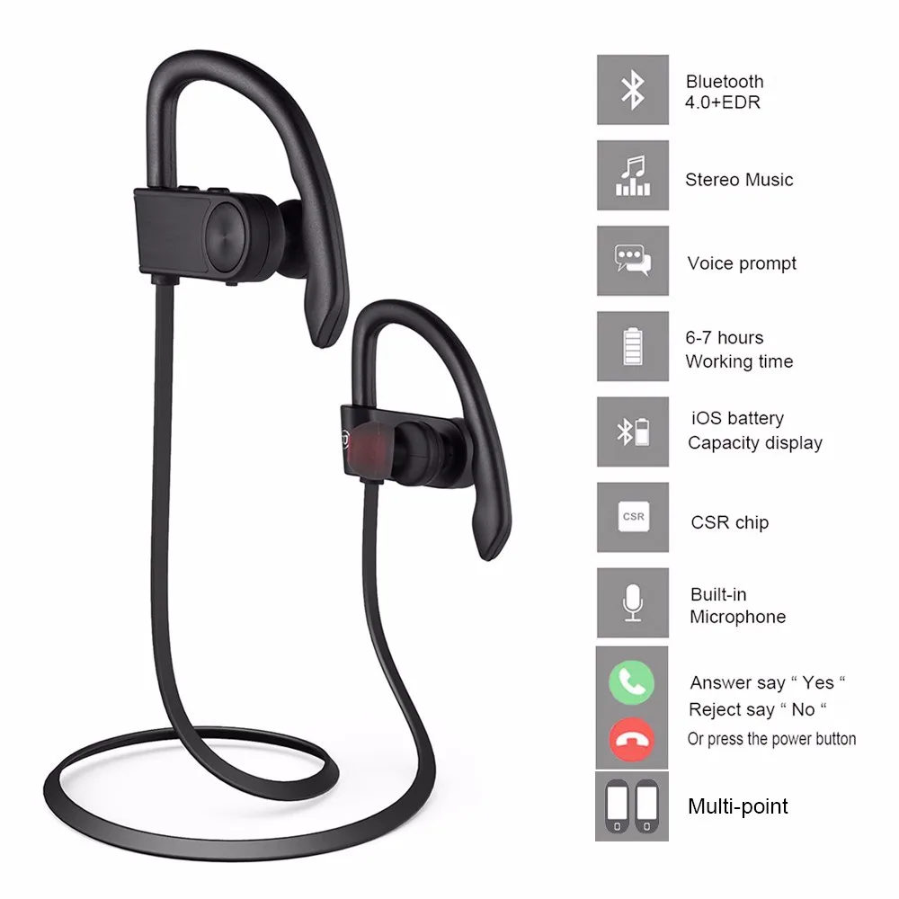 Blue Tooth Headphones,Small Target Best Wireless Sports Earphones With