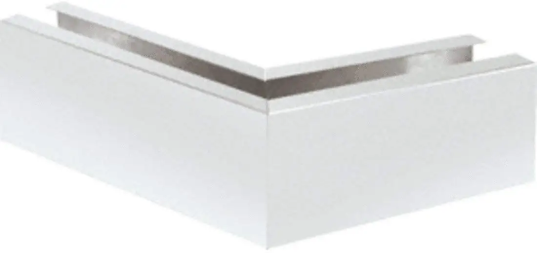 C.R. LAURENCE B5S135SA CRL Satin Anodized 12" Mitered 135 Degree Corner Cladding for B5S Series Standard Square Base Shoe