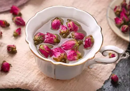 Newly Harvested Dried Pink Rose Buds Pink Rose Flower Herbal Tea - 4uTea | 4uTea.com
