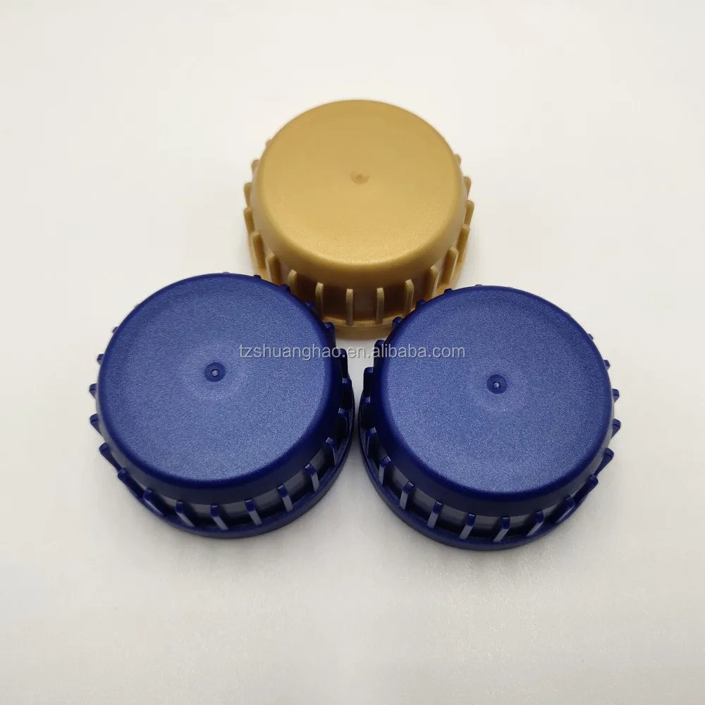 Plastic 46mm Lubricant Oil Bottle Screw Cap With Induction Aluminum