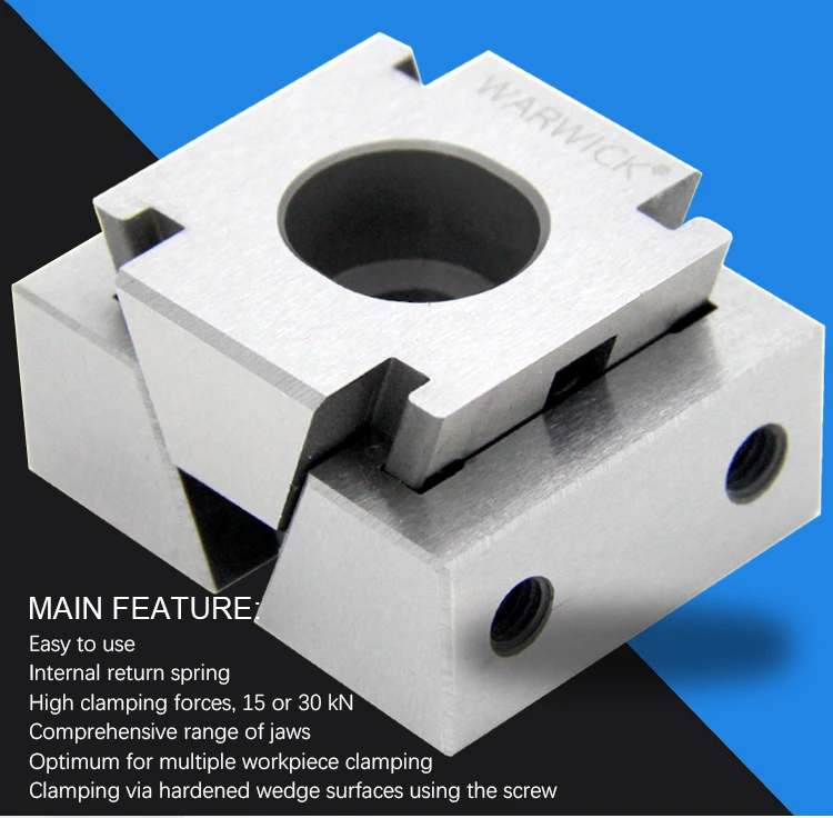 New Product Smooth Jaws Mini Ok Vise Wedge Clamps Precision Modular Single Vise For Cnc