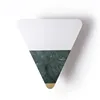 Nordic marble tea table simple modern triangle green table marble top