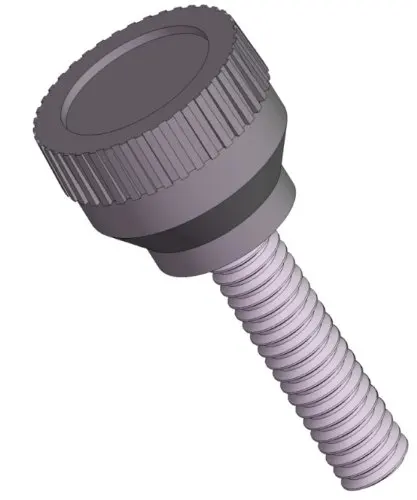 Steel Threaded Stud Knurled M6 x 1.0 Thread Size x 30mm Thread Length JW Winco Phenolic Plastic Knob Pack of 1 22mm Head Diameter