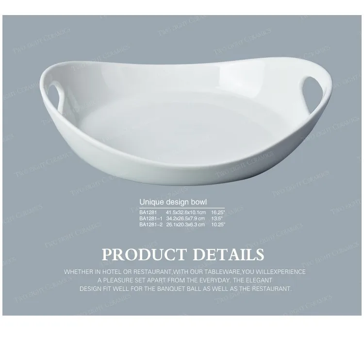 High-quality large ceramic bowl factory for dinning room-16