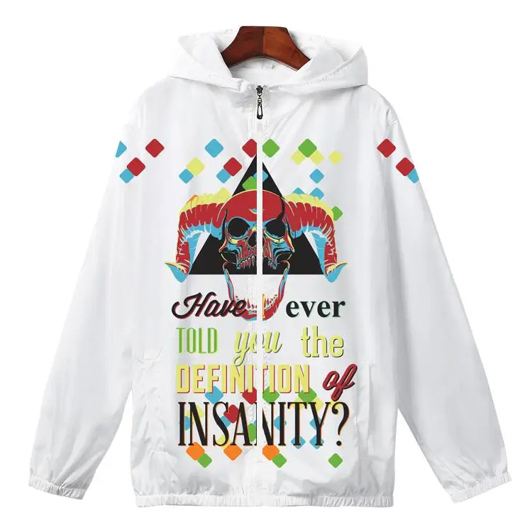 Custom Dye Sublimated Wind Jackets Printing Windbreaker Men Pullover