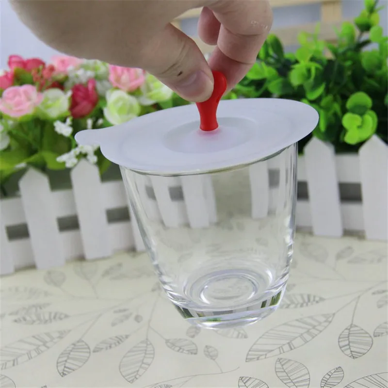 Cute Leakproof Silicone Glass Cup Lid Cover Buy Silicone Tea Cup