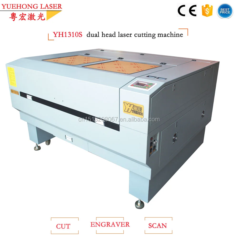 1600x1000mm 100w Dual Heads Large Format Tailoring Laser Cutting